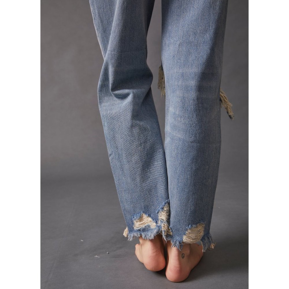 NWOT Free People Maggie Mid Rise Jeans in Aged to Perfection - Size 32 - Picture 5 of 9